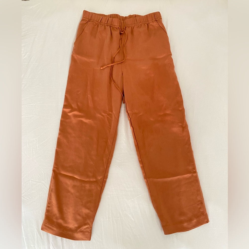 H&M Burnt Orange Flowy Pants